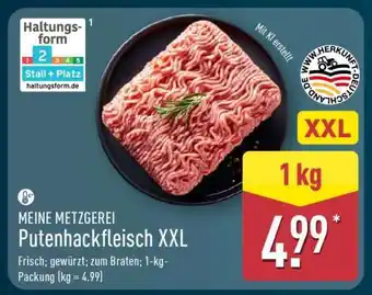 Aldi Nord MEINE METZGEREI Putenhackfleisch XXL Angebot