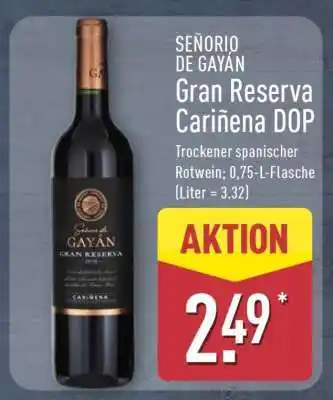 Aldi Nord SEÑORIO DE GAYAN Gran Reserva Cariñena DOP Angebot