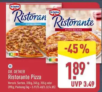 Aldi Nord Ristorante Pizza Angebot