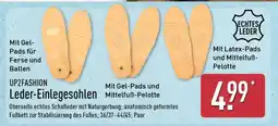 Aldi Nord UP2FASHION Leder-Einlegesohlen Angebot
