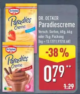 Aldi Nord DR. OETKER Paradiescreme Angebot