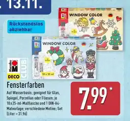 Aldi Nord Fensterfarben Angebot