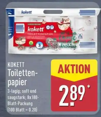 Aldi Nord KOKETT Toilettenpapier Angebot
