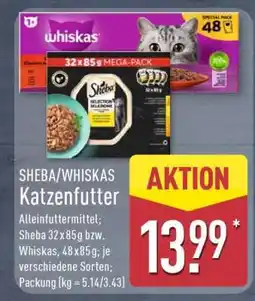 Aldi Nord SHEBA/WHISKAS Katzenfutter Angebot
