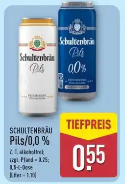 Aldi Nord SCHULTENBRÄU Pils/0,0 % Angebot