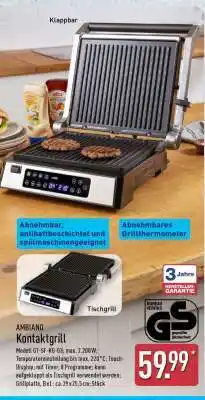 Aldi Nord AMBIANO Kontaktgrill Angebot