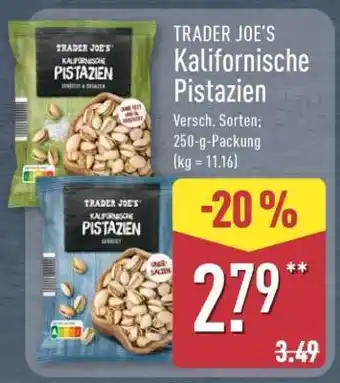 Aldi Nord TRADER JOE'S Kalifornische Pistazien Angebot