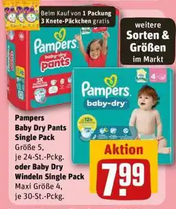 REWE Pampers Baby Dry Pants Single Pack Angebot