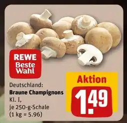 REWE Braune Champignons Angebot