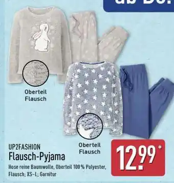 Aldi Nord UP2FASHION Flausch- Pyjama Angebot