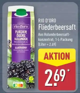 Aldi Nord RIO D’ORO Fliederbeersaft Angebot