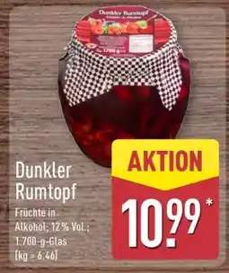 Aldi Nord Dunkler Rumtopf Angebot