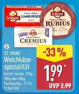 Aldi Nord ST. MANG Weichkäsespezialität Angebot