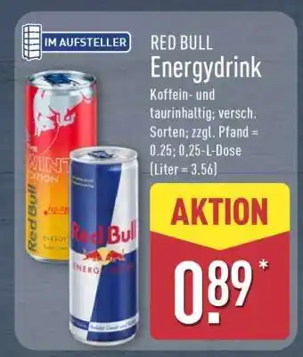 Aldi Nord RED BULL Energydrink Angebot