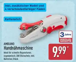 Aldi Nord AMBIANO Handnähmaschine Angebot