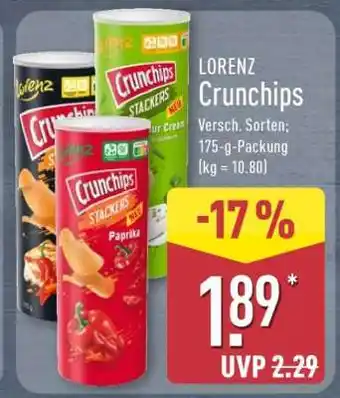 Aldi Nord LORENZ Crunchips Angebot