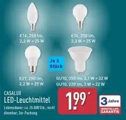 Aldi Nord CASALUX LED-Leuchtmittel Angebot