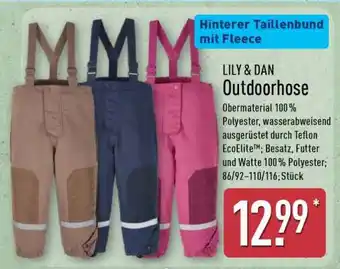 Aldi Nord LILY & DAN Outdoorhose Angebot