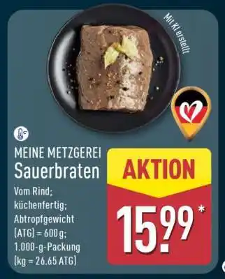 Aldi Nord MEINE METZGEREI Sauerbraten Angebot