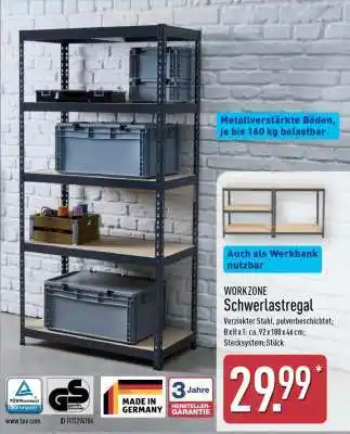 Aldi Nord WORKZONE Schwerlastregal Angebot