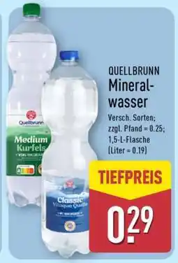 Aldi Nord QUELLBRUNN Mineralwasser Angebot
