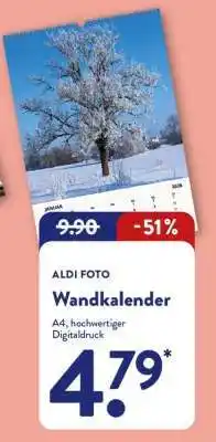 Aldi Nord Wandkalender Angebot