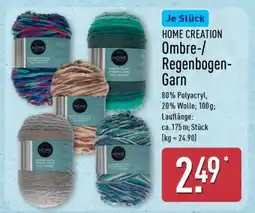 Aldi Nord HOME CREATION Ombre-/Regenbogen-Garn Angebot