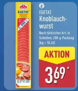 Aldi Nord EGETAT Knoblauchwurst Angebot