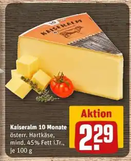 REWE Kaiseralm 10 Monate Angebot