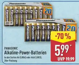 Aldi Nord PANASONIC Alkaline-Power-Batterien Angebot