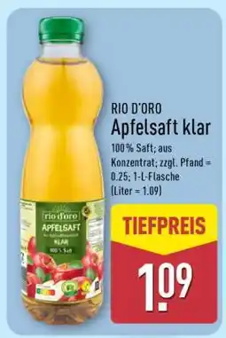 Aldi Nord RIO D'ORO Apfelsaft klar Angebot