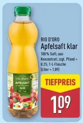 Aldi Nord RIO D'ORO Apfelsaft klar Angebot