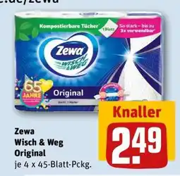 REWE ZEWA Wisch&Weg Original Angebot