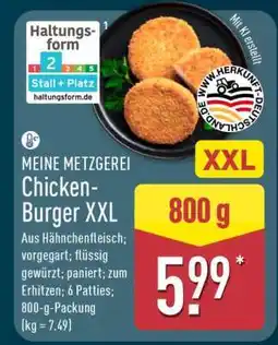 Aldi Nord MEINE METZGEREI Chicken-Burger XXL Angebot