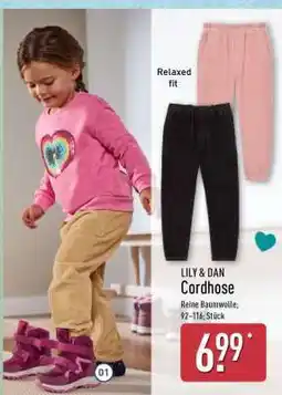 Aldi Nord LILY & DAN Cordhose Angebot