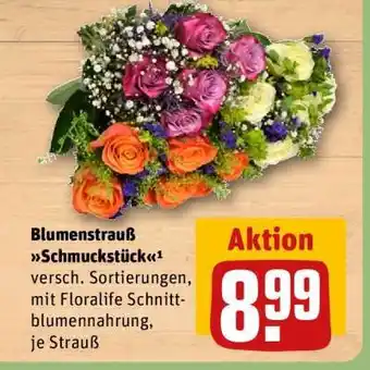 REWE Blumenstrauß Schmuckstück Angebot