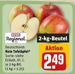 REWE Rote Tafeläpfel Angebot
