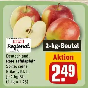 REWE Rote Tafeläpfel Angebot
