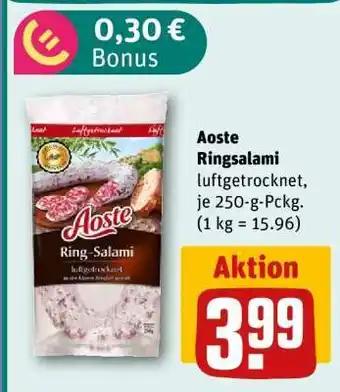 REWE Aoste Ringsalami Angebot