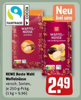 REWE REWE Beste Wahl Waffelnüsse Angebot