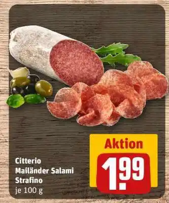REWE Citterio Mailänder Salami Strafino Angebot