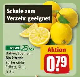 REWE Bio Zitrone Angebot