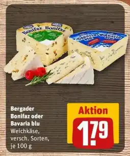 REWE Bergader Bonifaz oder Bavaria blu Angebot