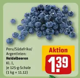 REWE Heidelbeeren Angebot