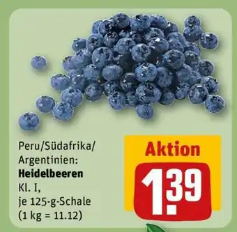 REWE Heidelbeeren Angebot