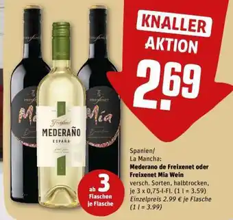 REWE Mederano de Freixenet oder Freixenet Mia Wein Angebot