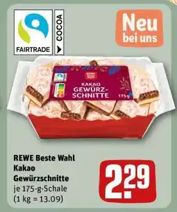 REWE REWE Beste Wahl Kakao Gewürzschnitte Angebot