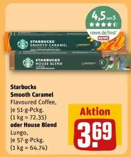 REWE Starbucks Smooth Caramel oder House Blend Angebot
