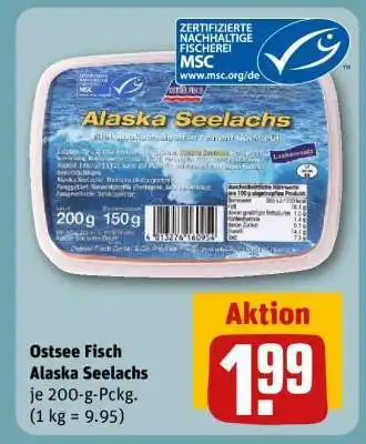 REWE Ostsee Fisch Alaska-Seelachs Angebot