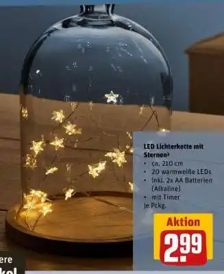 REWE LED Lichterkette mit Sternen Angebot